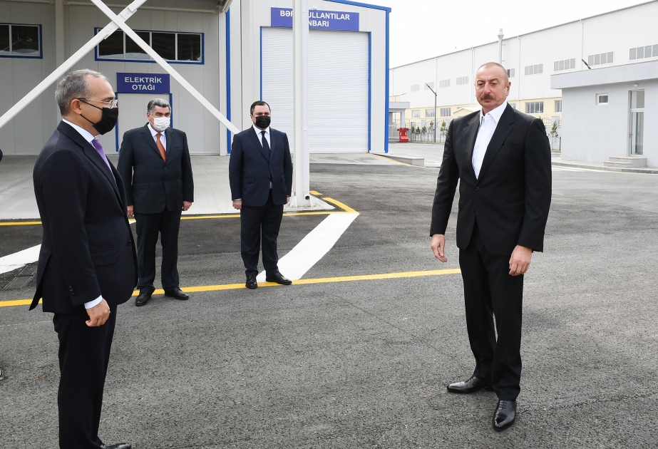 President Ilham Aliyev attended inauguration of Hajigabul Industrial Estate VIDEO