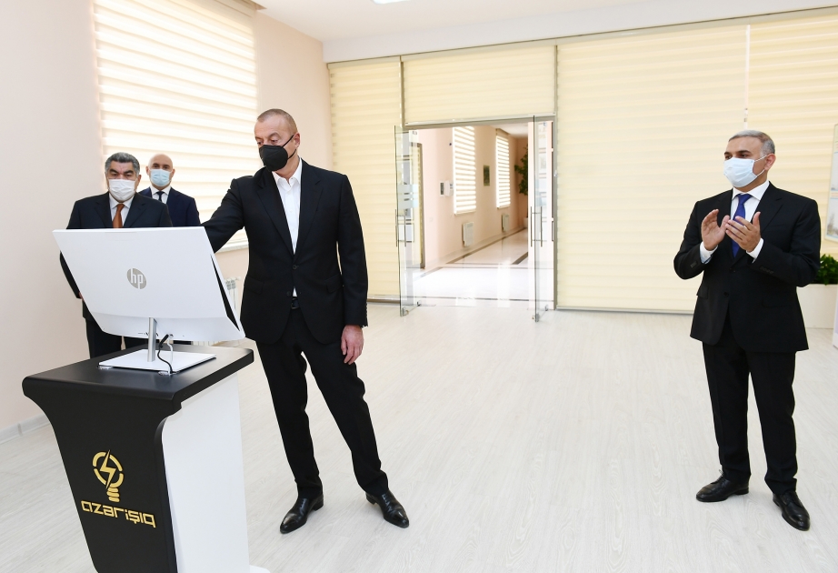 Im Bezirk Hadschigabul neues Umspannwerk in Betrieb genommen VIDEO