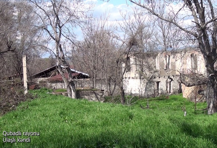 Müdafiə Nazirliyi Qubadlı rayonunun Ulaşlı kəndinin videogörüntülərini paylaşıb VİDEO