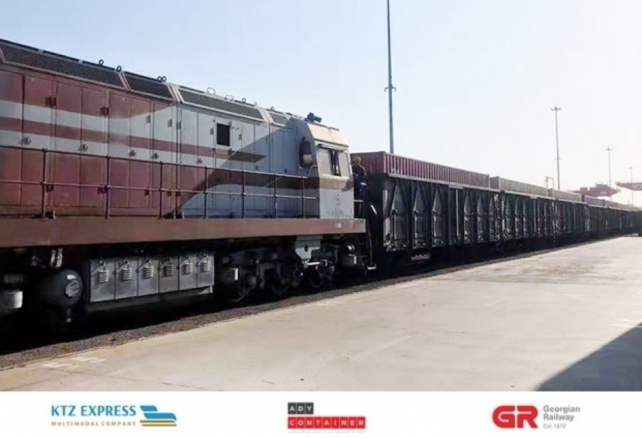 Llega a Bakú el segundo tren de contenedores en bloque procedente de Qingdao en dirección a China-Azerbaiyán