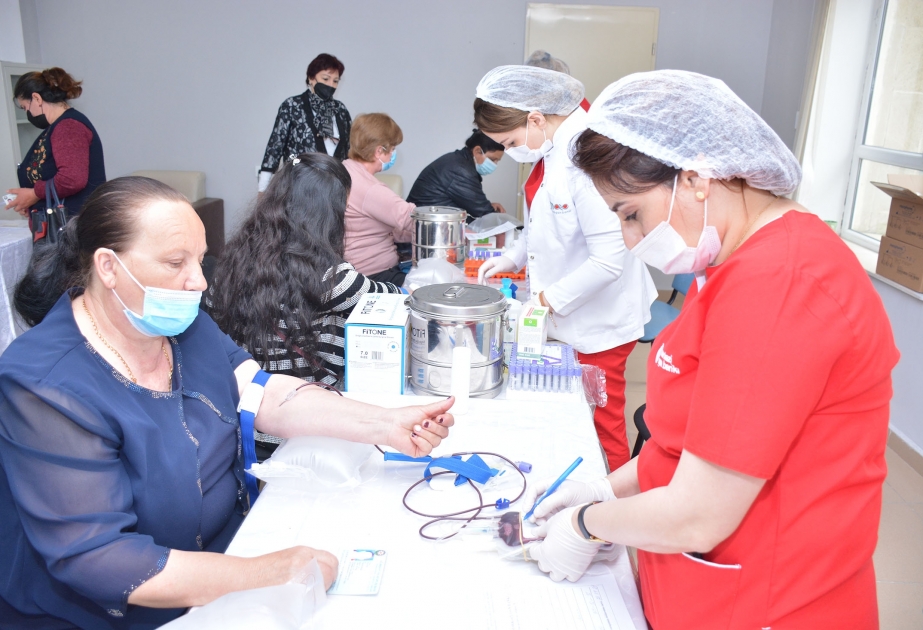 Şamaxıda qanvermə aksiyası keçirilib