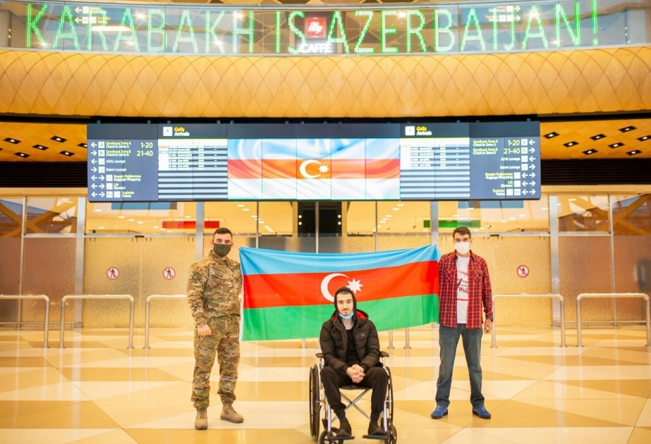 Türkiyəyə göndərilən daha 2 qazimiz sağalaraq Vətənə geri dönüb