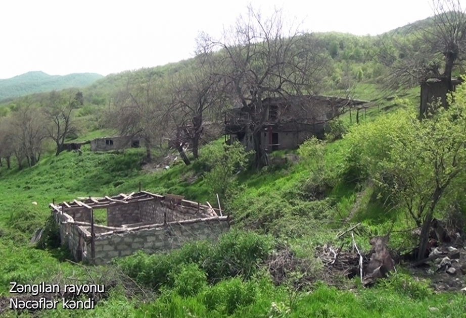 Ministerio de Defensa publica un vídeo de la aldea de Najaflar del distrito de Zangilan