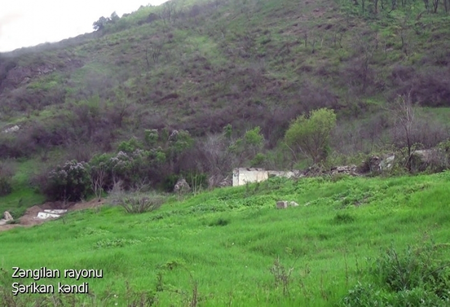 Verteidigungsministerium präsentiert Videoaufnahmen aus dem befreiten Dorf Scharikan im Bezirk Zangilan VİDEO