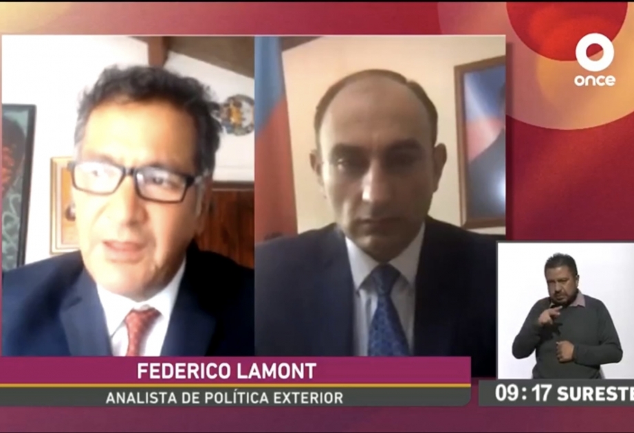 En la televisión mexicana se deliberó sobre la situación posconflicto en la región y las prioridades de Azerbaiyán