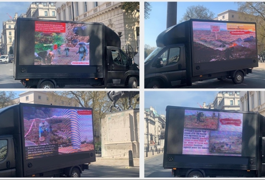 Londonda keçirilən aksiyada Ermənistanın minalanmış ərazilərin xəritələrini verməməsi pislənilib