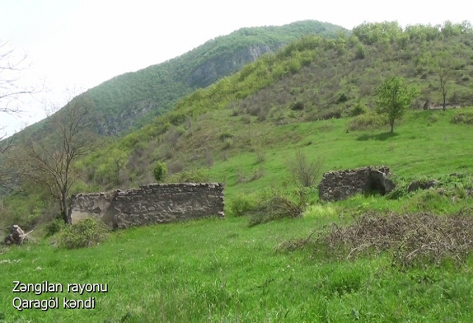 Müdafiə Nazirliyi Zəngilan rayonunun Qaragöl kəndinin videogörüntülərini paylaşıb VİDEO