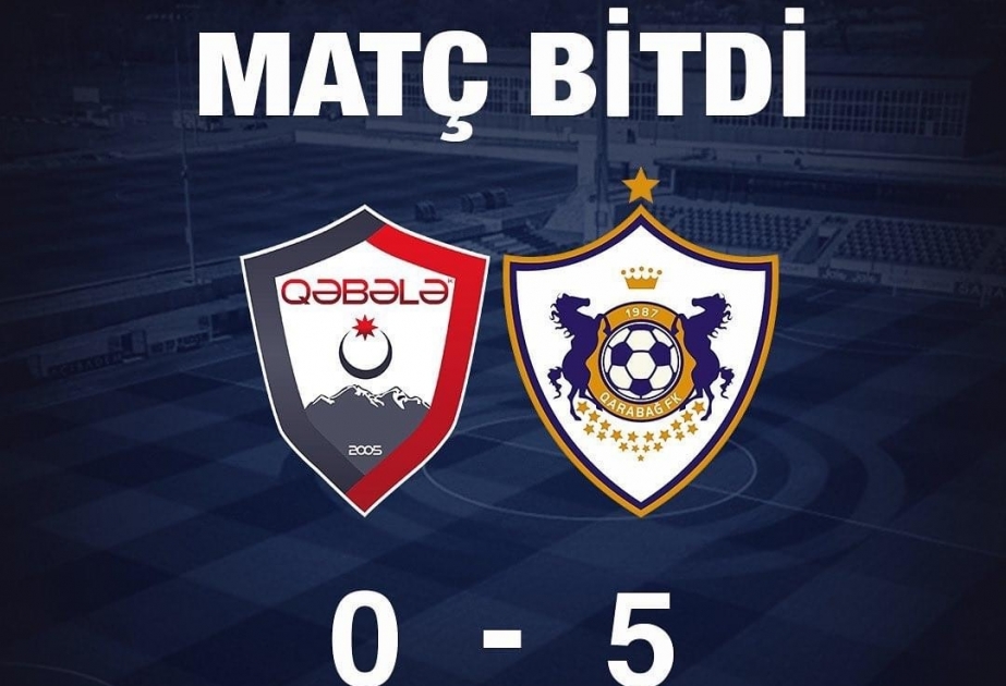 “Qarabağ” klubu “Qəbələ”ni böyük hesabla məğlub edib