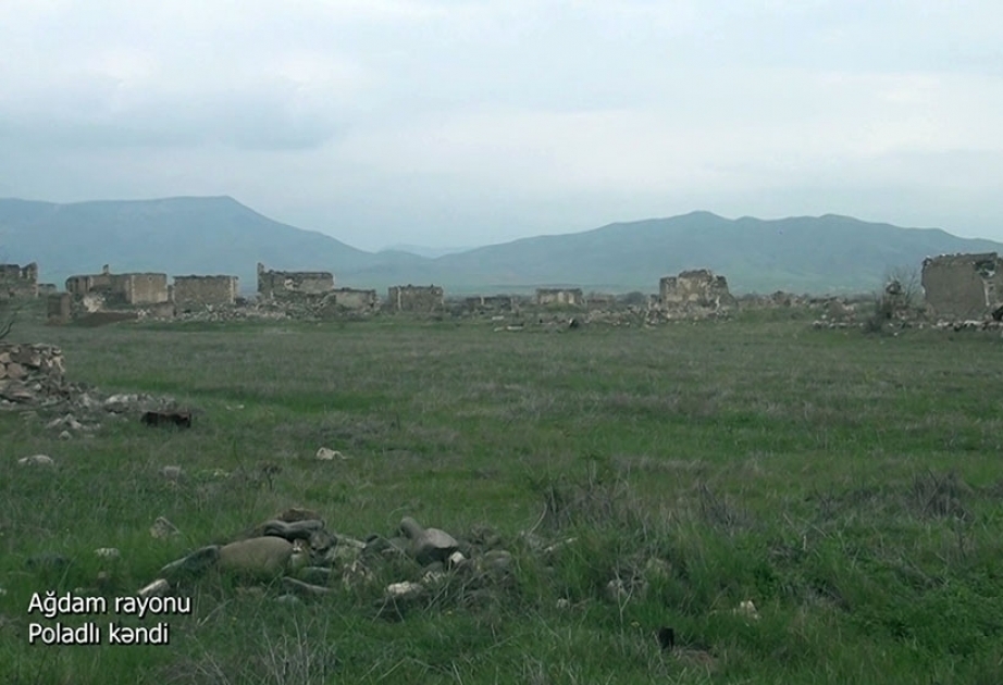 Azerbaijan’s Defense Ministry releases video footages of Poladli village, Aghdam district VIDEO