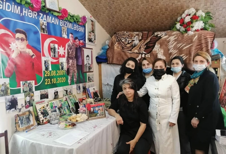 Qubadlı musiqi məktəbinin kollektivi şəhid Eltun Əliyevin ailəsini ziyarət edib