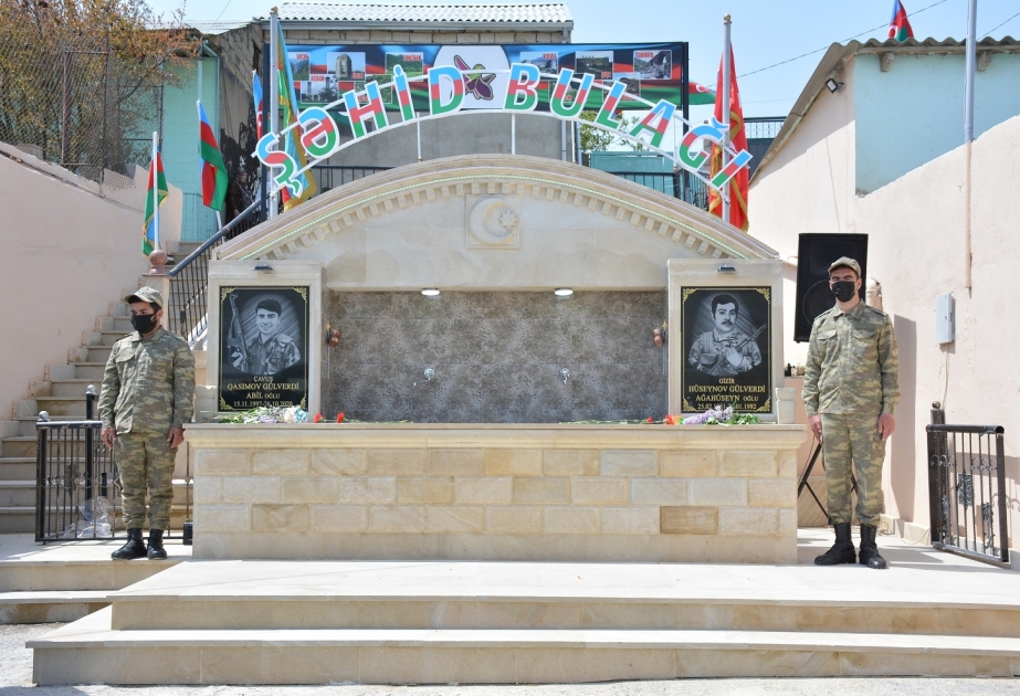 Abşeronda şəhid baba və nəvənin xatirəsi əbədiləşdirilib