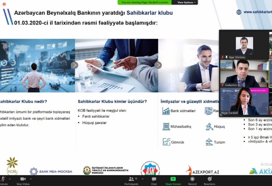 Qurumların daha yaxından və koordinasiyalı əməkdaşlığı ölkədə biznes mühitinin daha da təkmilləşdiriməsində mühüm əhəmiyyət kəsb edir