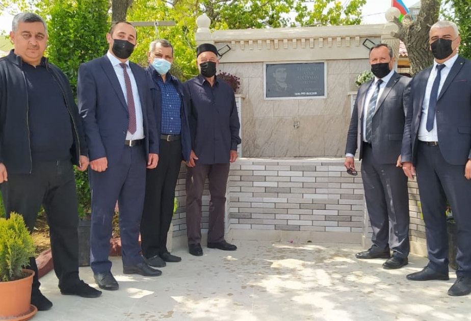 Fatmayı kəndində şəhidin xatirəsinə tikilən bulaq istifadəyə verilib
