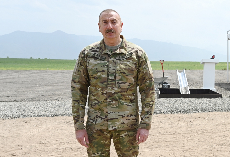 Prezident İlham Əliyev: Ağalı kəndinin təməl daşının qoyulması böyük qayıdışın birinci addımıdır