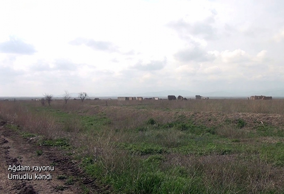 Ministerio de Defensa difundió un vídeo de la aldea de Umudlu, en el distrito de Aghdam
