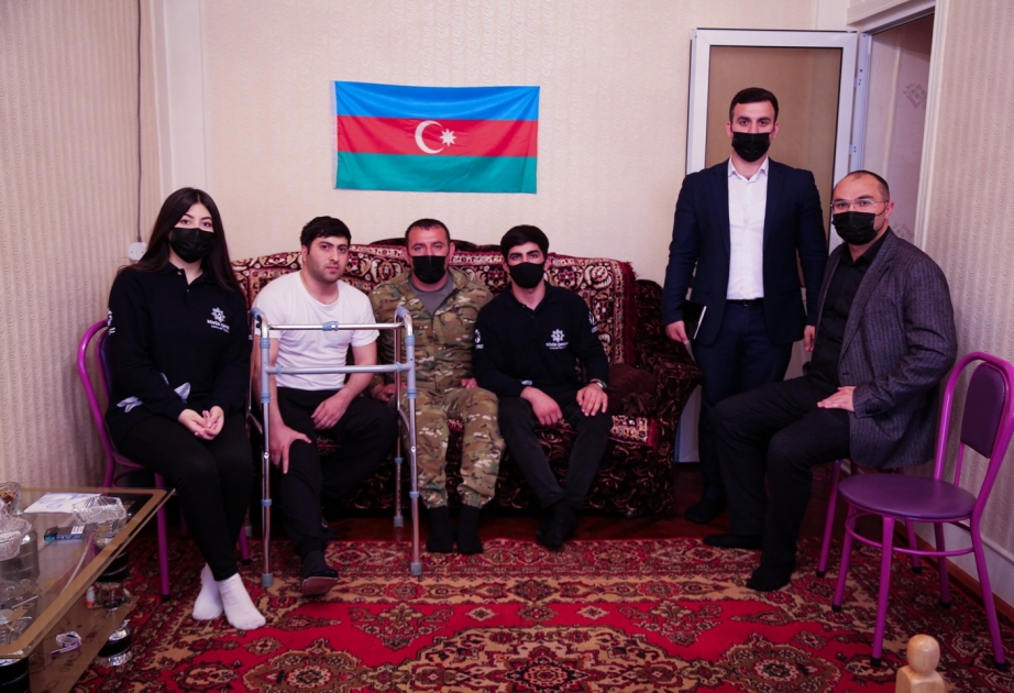 Mingəçevir və Şamaxıda Vətən müharibəsi qaziləri ziyarət olunub