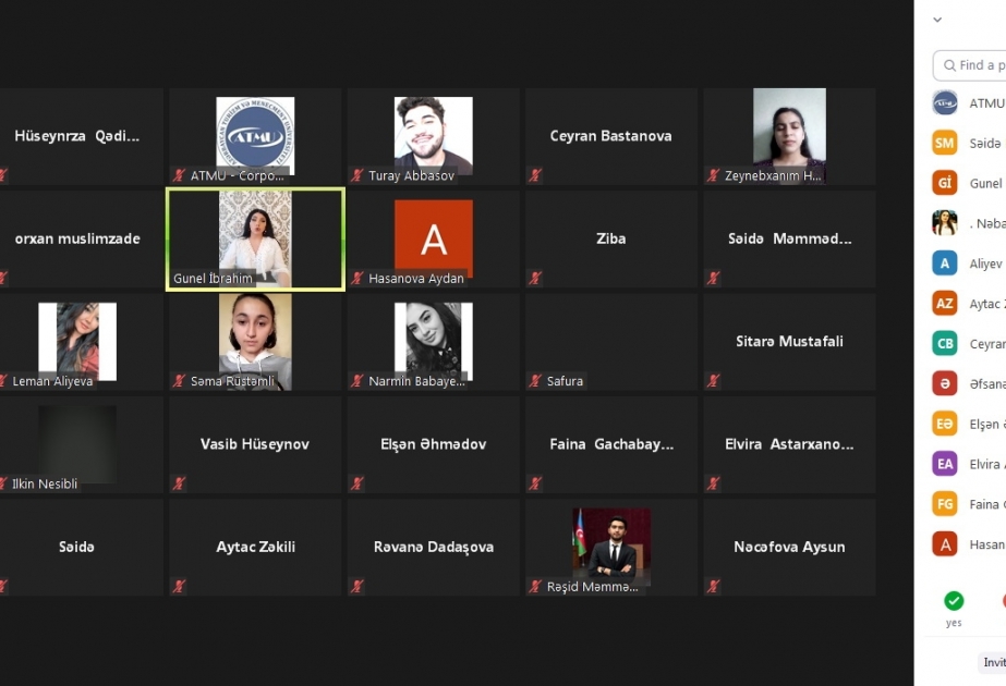 Azərbaycan Turizm və Menecment Universitetində “Peşəkar inkişaf” təlimləri yekunlaşıb