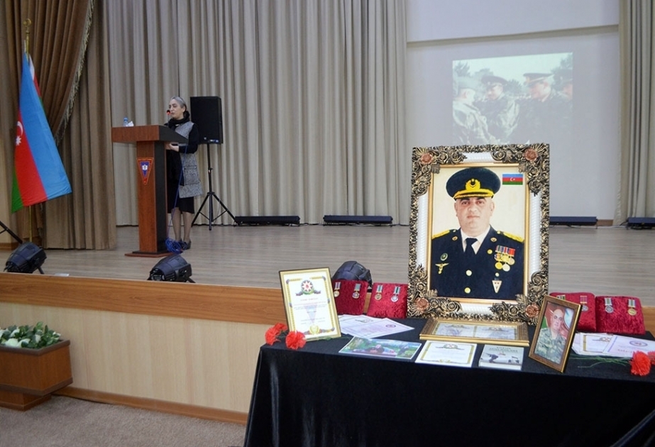 В Военном лицее имени Джамшида Нахчыванского почтена память офицера-шехида