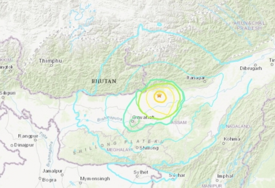 Erdbeben mit einer Stärke von 6.0 in Indien
