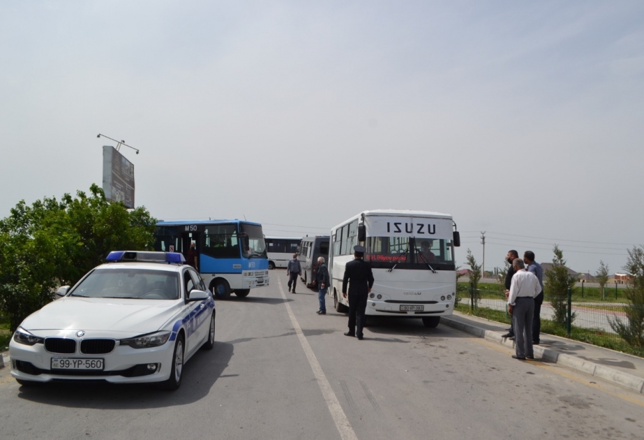 Yol polisi Mingəçevirdə reyd keçirib