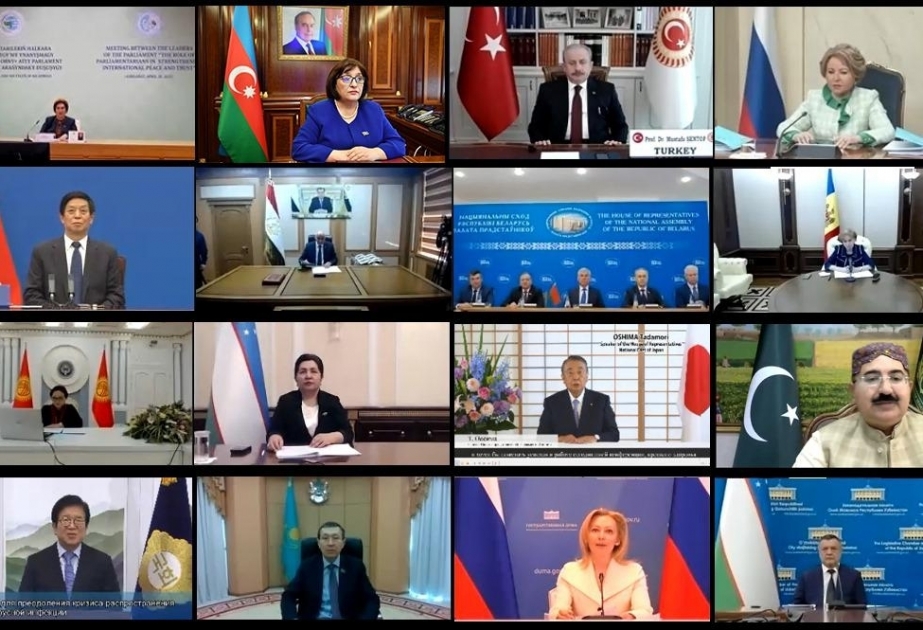 Председатель Милли Меджлиса приняла участие в онлайн встрече «Роль парламентариев в укреплении международного мира и доверия»