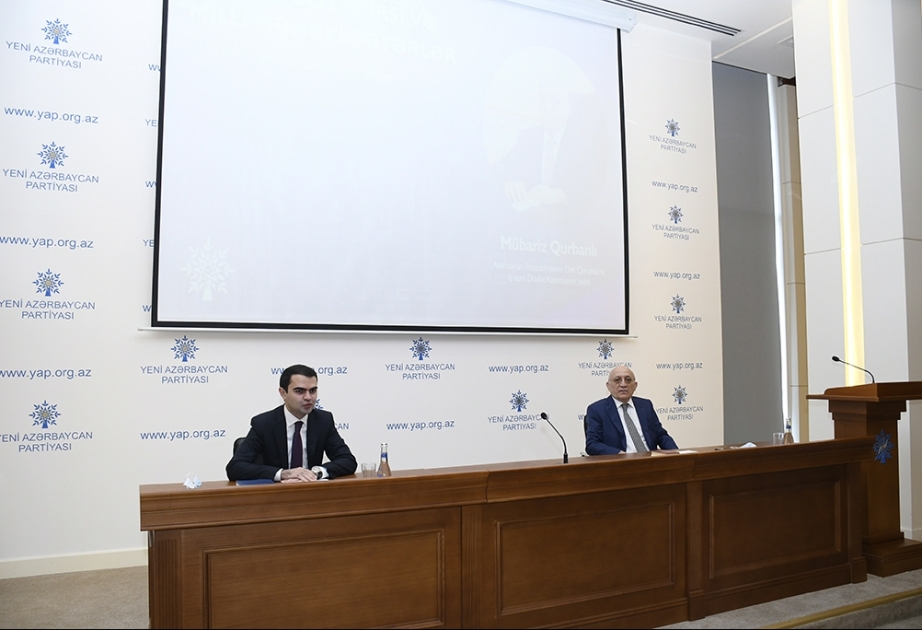 YAP Gənclər Birliyi “Heydər Əliyev irsi və milli- mənəvi dəyərlər” mövzusunda görüş keçirib