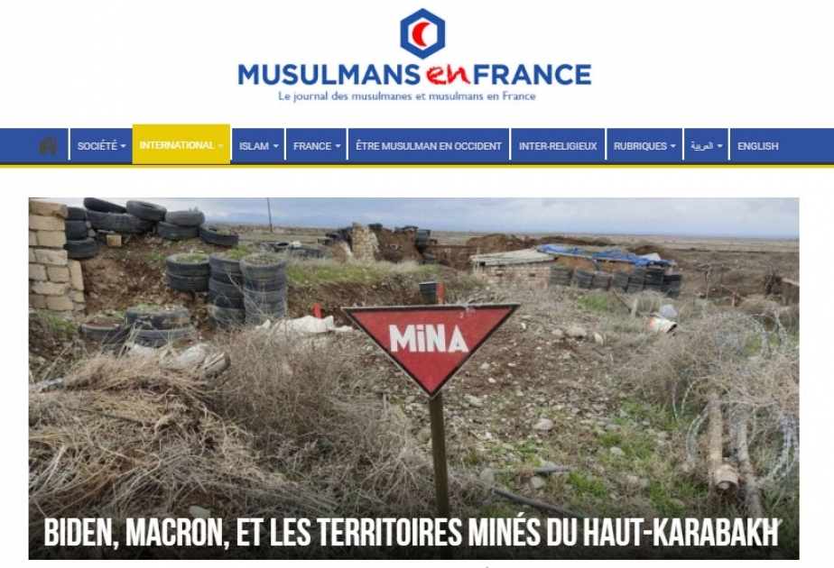 Fransa portalı: Ermənistan azad olunmuş ərazilərdəki minaların xəritəsini Azərbaycana verməkdən imtina edir