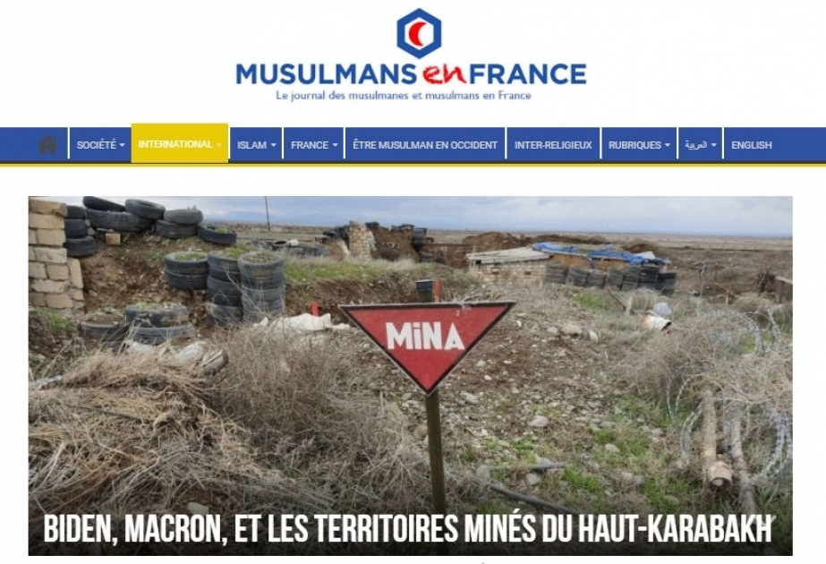 Un site d’information français : L’Arménie refuse de fournir une carte des mines terrestres dans les zones libérées