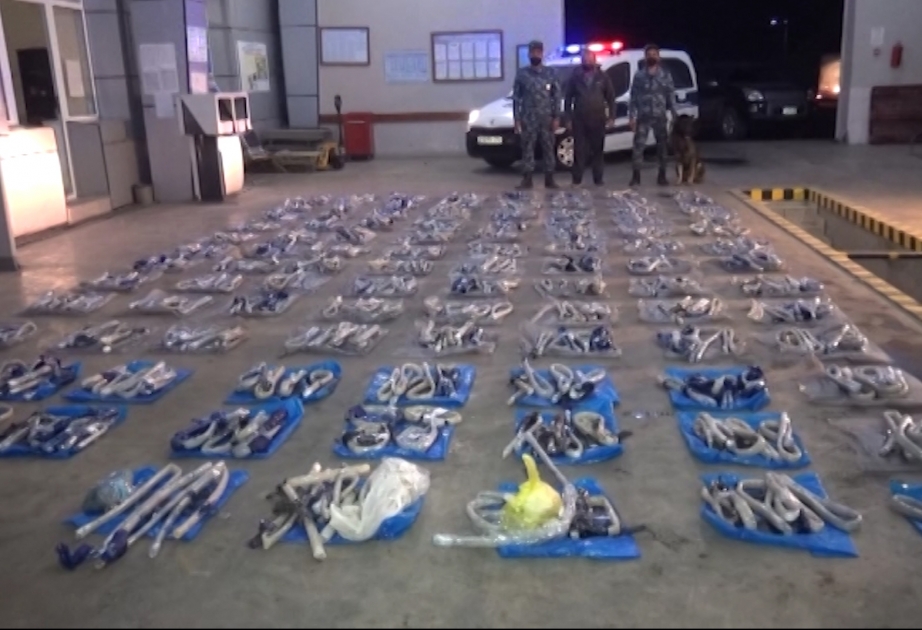 Gömrükçülər 107 kiloqramdan çox heroin aşkarlayıblar VİDEO
