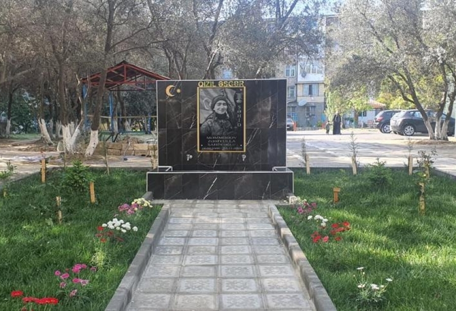 Nizami rayonunda Vətən müharibəsi şəhidinin adını daşıyan “Qızıl əsgər” bulaq kompleksi istifadəyə verilib