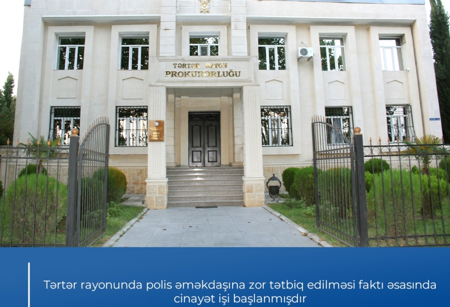 Tərtər rayonunda polis əməkdaşına qarşı zor tətbiq edilməsi faktı ilə bağlı cinayət işi başlanıb