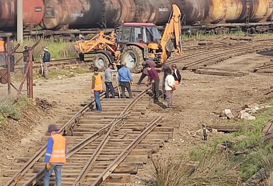 Yüksək Texnologiyalar Parkının ərazisindən keçən dəmir yolu xətti bərpa olunub