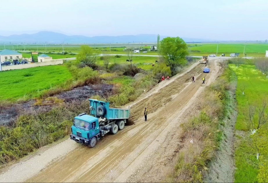 Şabran rayonunda Padar avtomobil yolu yenidən qurulur VİDEO