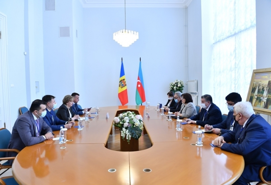 阿塞拜疆与摩尔多瓦两国议长在圣彼得堡举行会晤