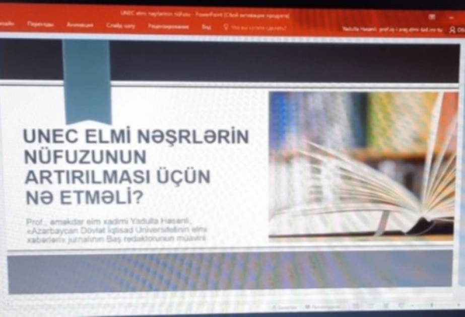 UNEC-də seminar: Elmi nəşrlərin nüfuzunun artırılması üçün nə etməli?