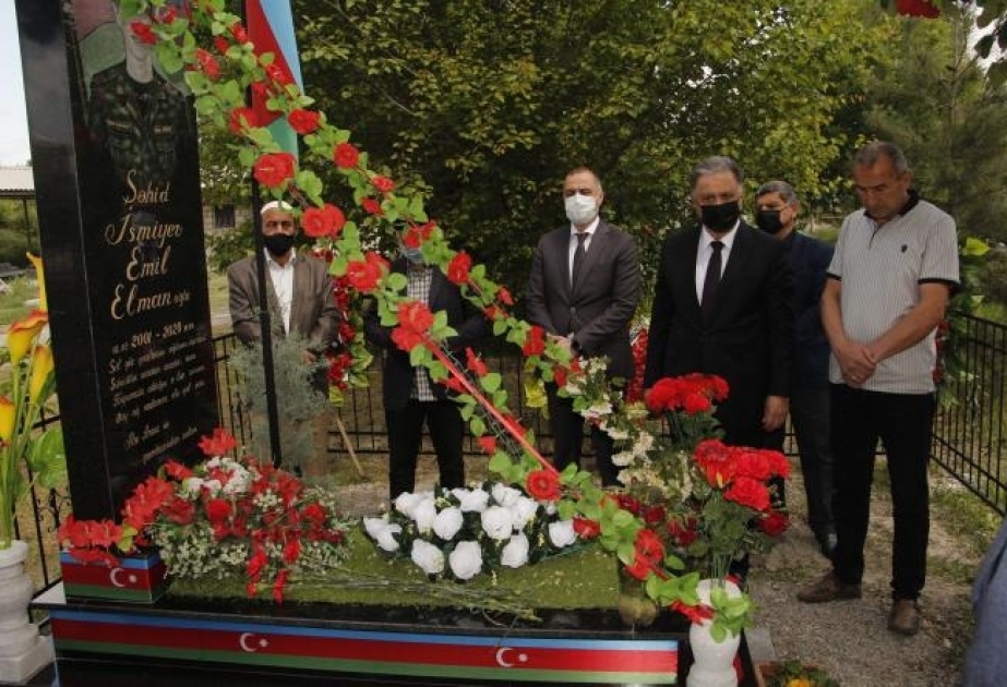 Ağdaşda şəhid məzarları ziyarət olunub