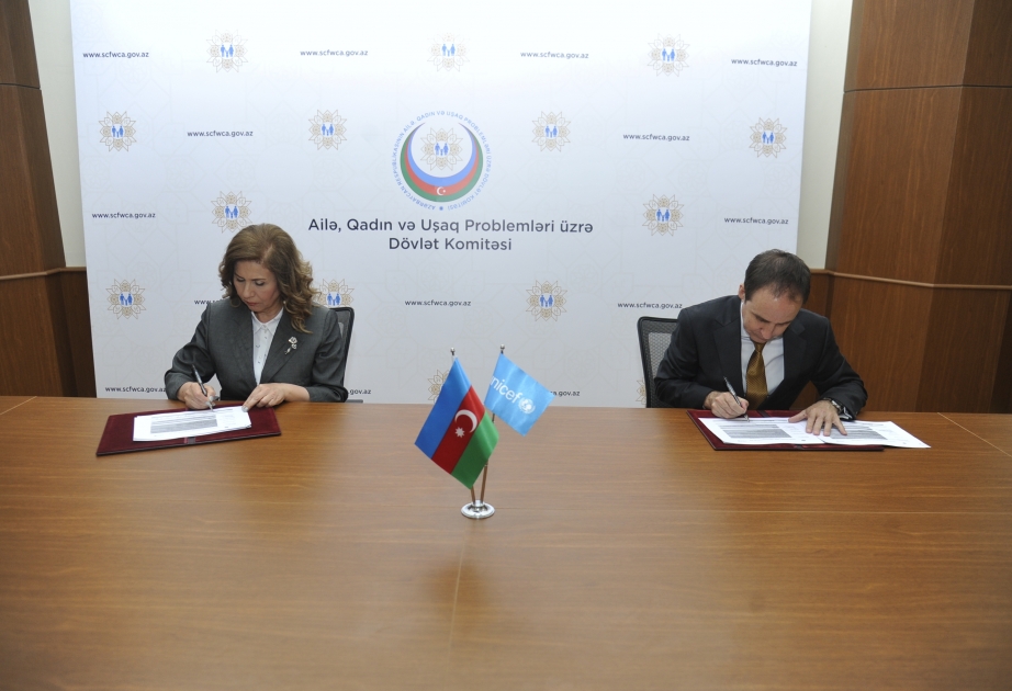 AQUPDK ilə UNICEF arasında 2021-2022-ci illərə dair Fəaliyyət Planı imzalanıb