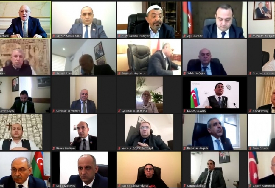 “Ulu Öndərin siyasətində dövlət-din münasibətləri: dünyəvilik və mənəvi birlik” mövzusunda videokonfrans keçirilib
