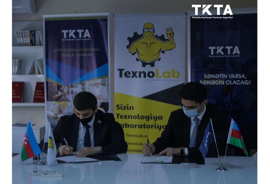 Təhsildə Keyfiyyət Təminatı Agentliyi “TexnoLab” MMC ilə əməkdaşlıq müqaviləsi imzalayıb