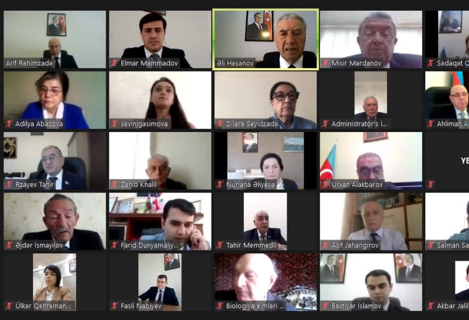 YAP Veteranlar Şurası Ümummilli Liderə həsr olunmuş “Xalqa bəxş edilmiş ömür” mövzusunda videokonfrans keçirib