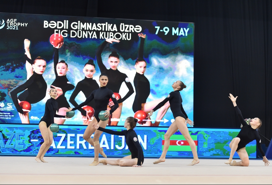 Bədii gimnastika üzrə dünya kuboku yarışlarının birinci gününə yekun vurulub