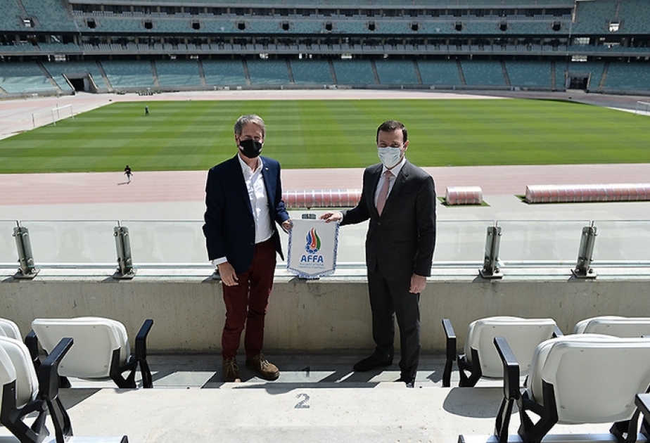 Uels millisinin Bakı Olimpiya Stadionunda keçirəcəyi oyunla bağlı müzakirələr aparılıb