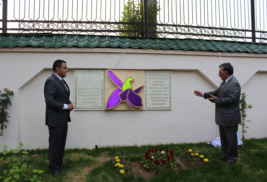 Özbəkistanda Vətən müharibəsi şəhidlərinin xatirəsinə həsr edilmiş “Şəhidlər bağı”nın və abidə kompleksinin açılışı olub