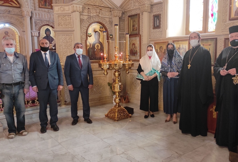 زيارة أعضاء المجلس الاجتماعي لدى اللجنة الحكومية للعمل مع المؤسسات الدينية أبرشية باكو وعموم أذربيجان للكنيسة الأرثوذكسية الروسية