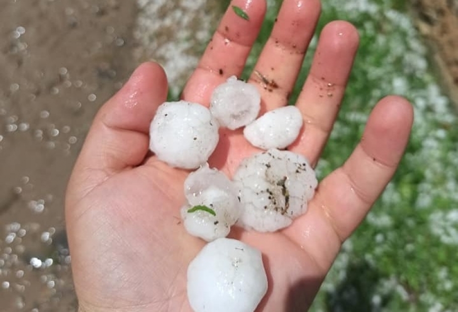 Gürcüstanda yağan güclü leysan və dolu ciddi problemlər yaradıb