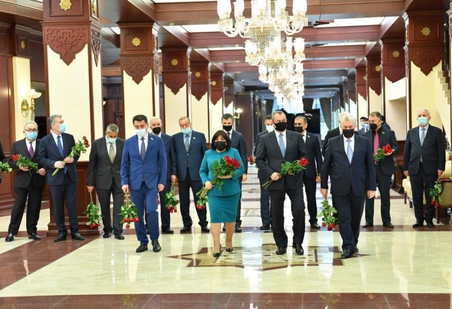 National leader Heydar Aliyev`s 98th anniversary marked at parliament