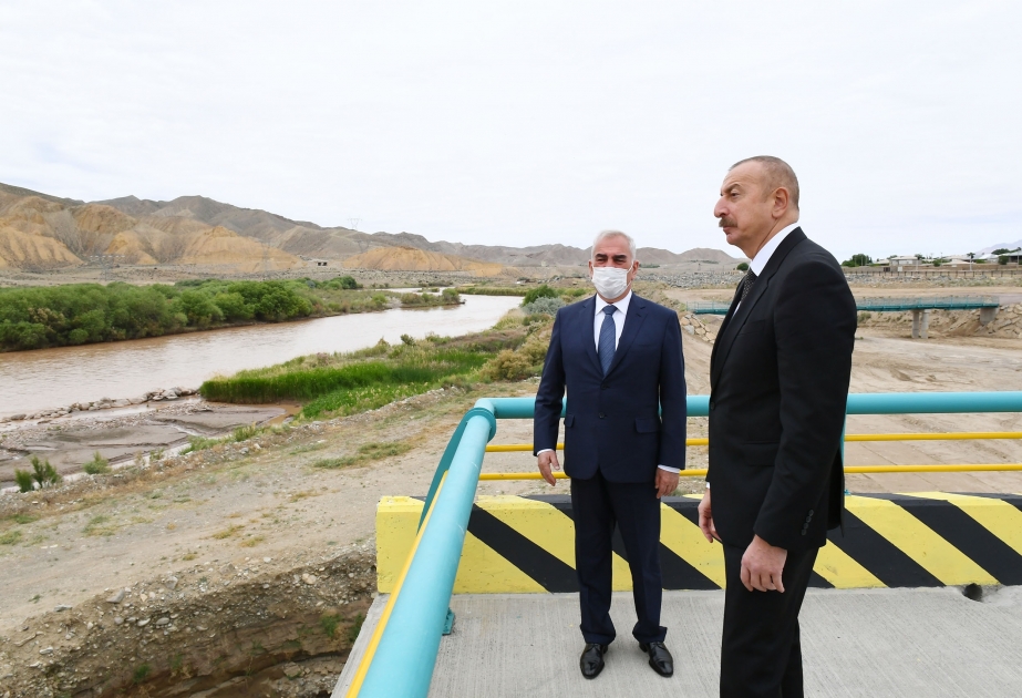 President Ilham Aliyev viewed construction of Ordubad Hydroelectric Power Plant VIDEO