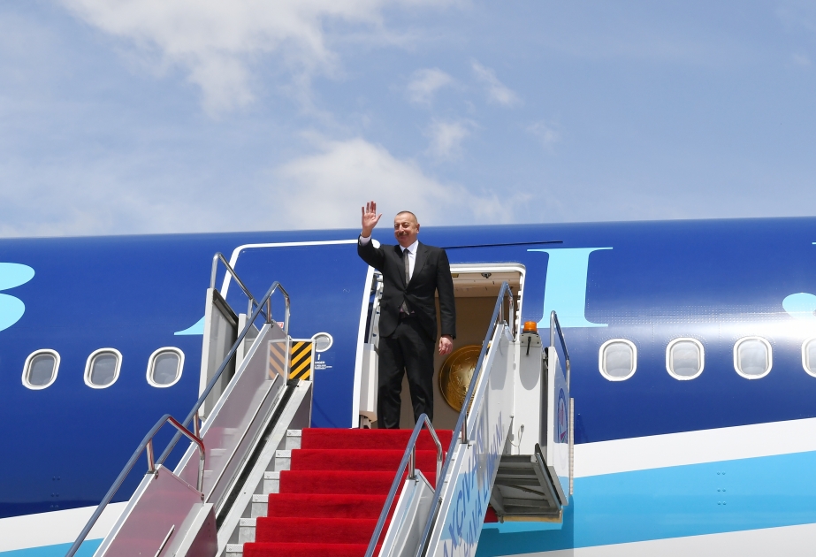 El presidente Ilham Aliyev terminó su visita a la República Autónoma de Najchiván