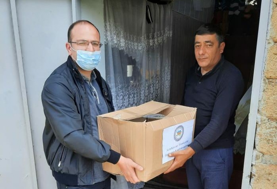 Daşkəsəndə şəhid ailələrinə Ramazan sovqatı paylanılıb