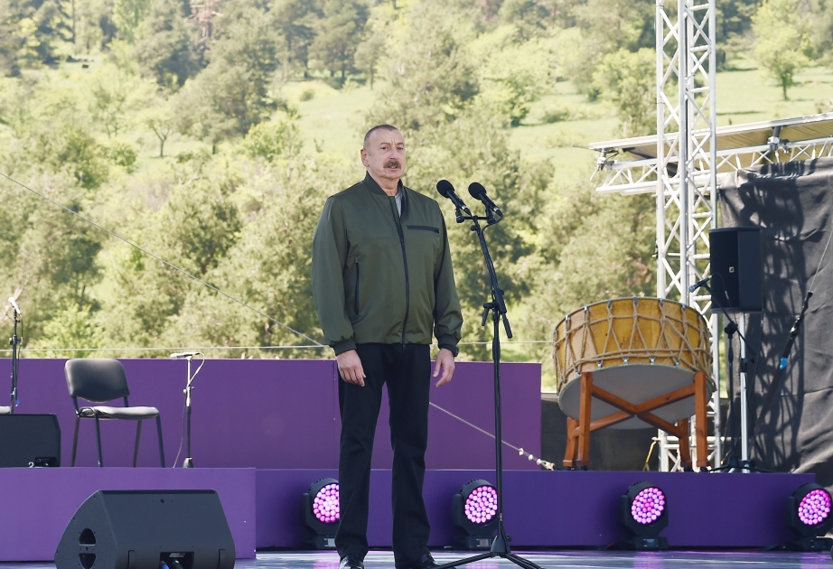President Ilham Aliyev and First Lady Mehriban Aliyeva attended opening of “Kharibulbul” festival in Shusha VIDEO